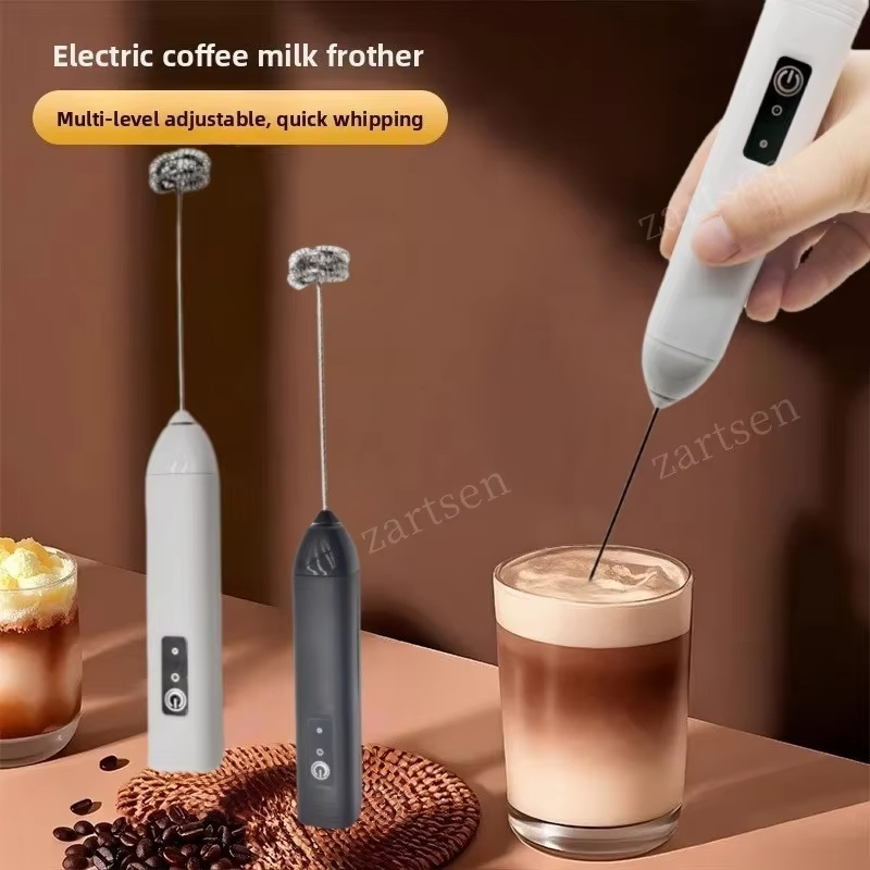 Dry Food Snacks - Handheld electric milk coffee mixer, egg