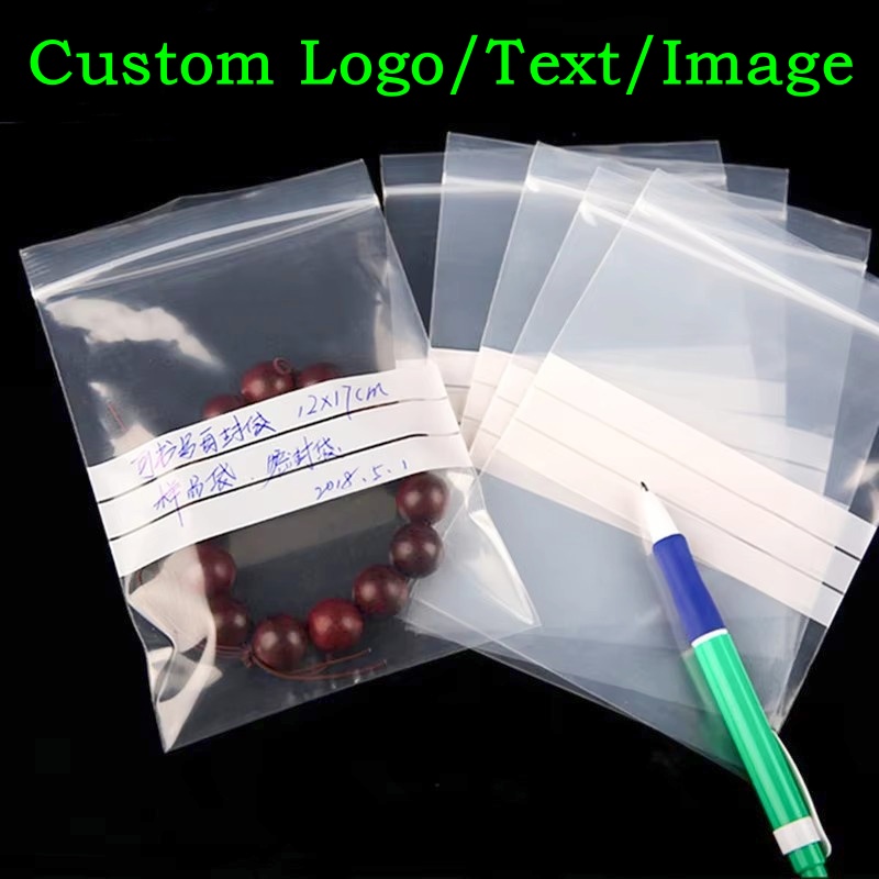 Food Halloween Snacks - 200PCS PE Clear Plastic Writing Ziplock