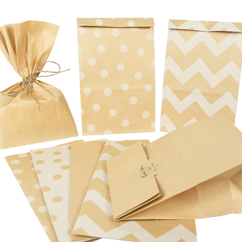 Food Halloween Snacks - 10pcs Brown Kraft Paper Gifts Bags