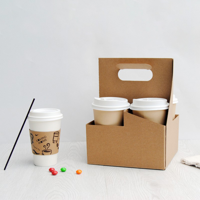 Food Halloween Snacks - 50Pack Holder Kraft Cardboard for Coffee