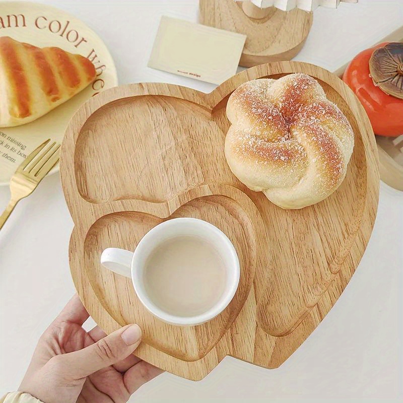 1PC Wood Double Heart Shape Sn - Dry Food Snacks 评论和价格