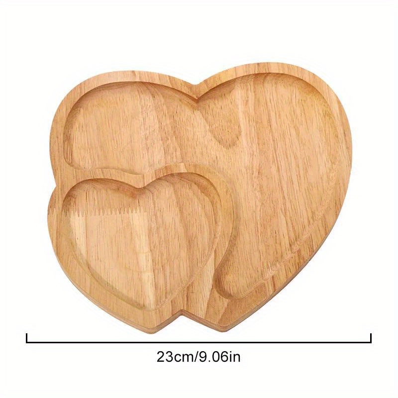 1PC Wood Double Heart Shape Sn - Dry Food Snacks 评论和价格
