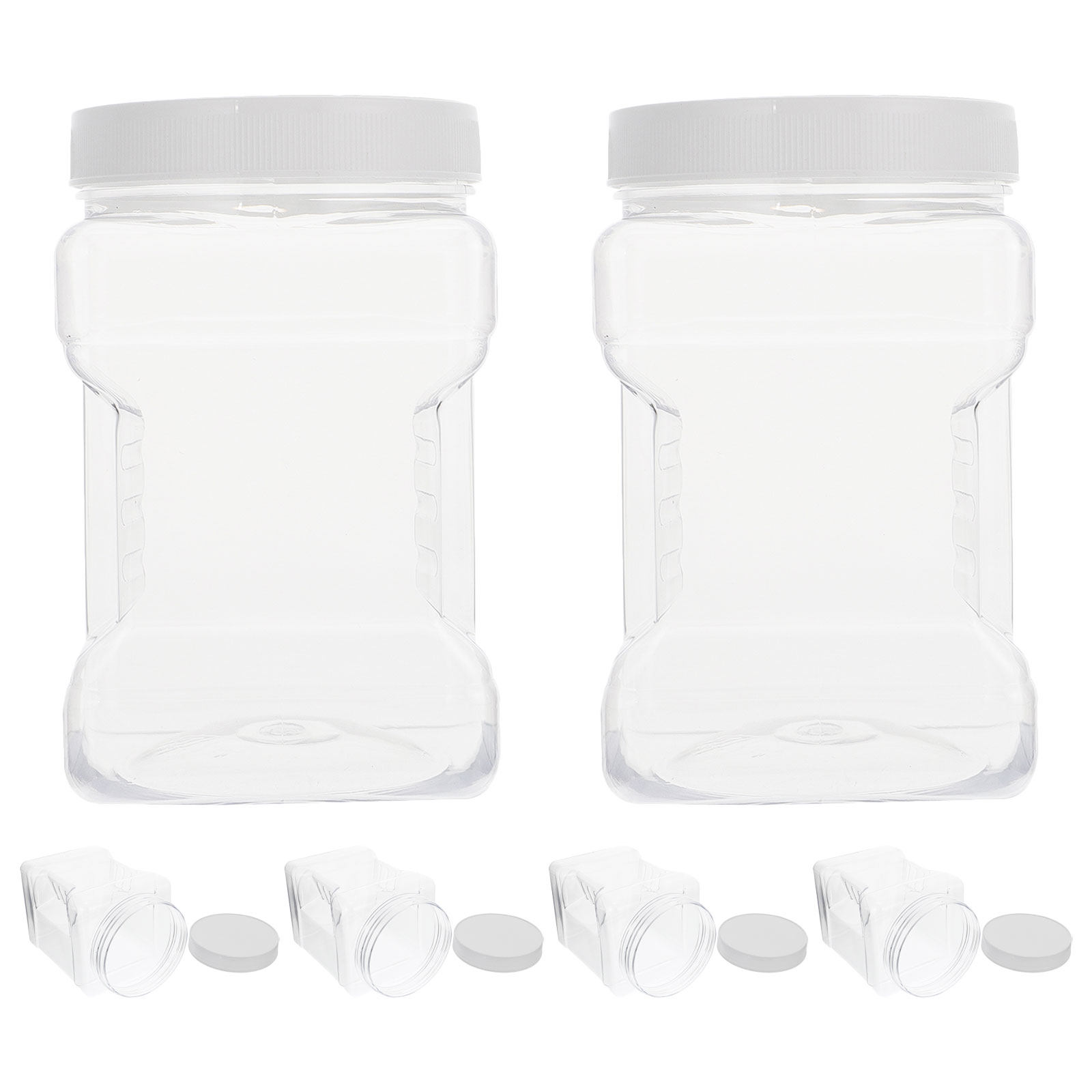 6Pcs Transparent Storage Jars  - Dry Food Snacks 评论和价格
