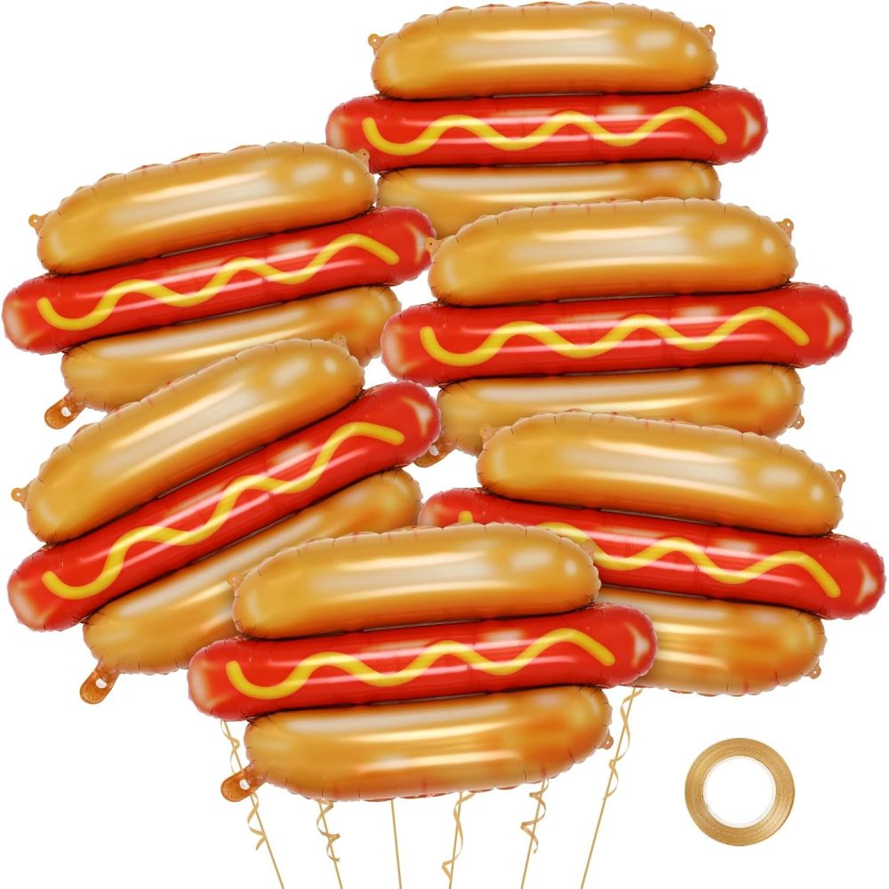 6Pcs Giant Hot Dog Balloons, F - Food Giant Snacks 评论和价格