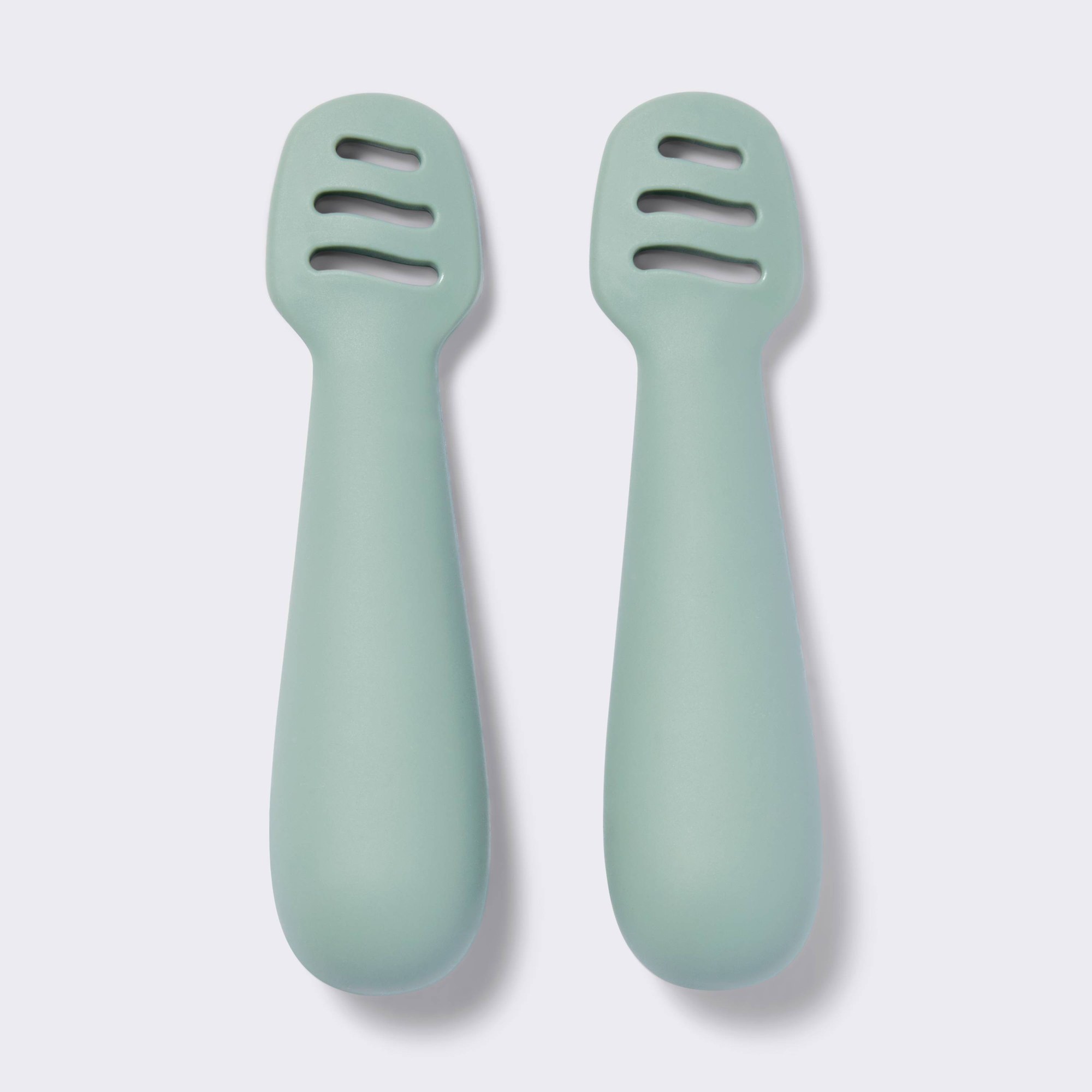 2pcs Green Baby Dipping Spoons - Food Snacks That Are Green 评论和价格
