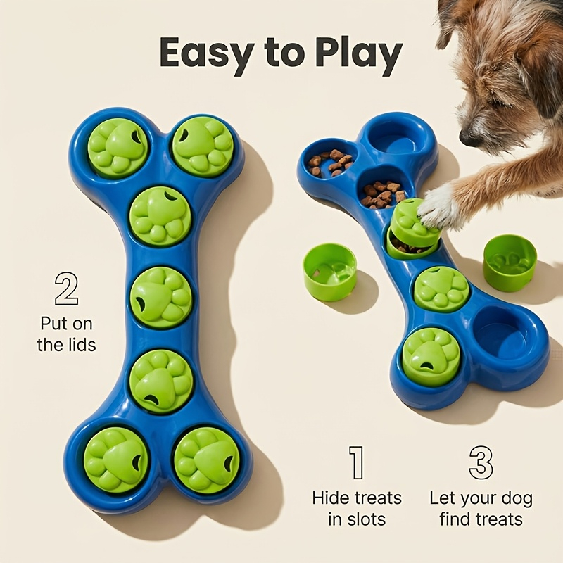 Dog Slow Feeder Toy Bone-Shape - Food Snacks Game 评论和价格
