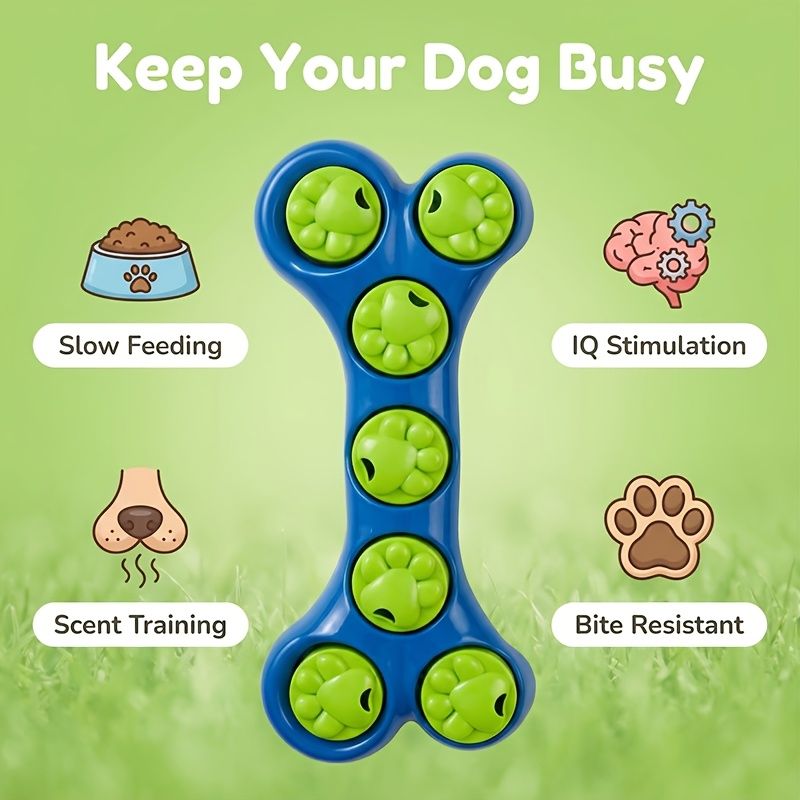 Dog Slow Feeder Toy Bone-Shape - Food Snacks Game 评论和价格