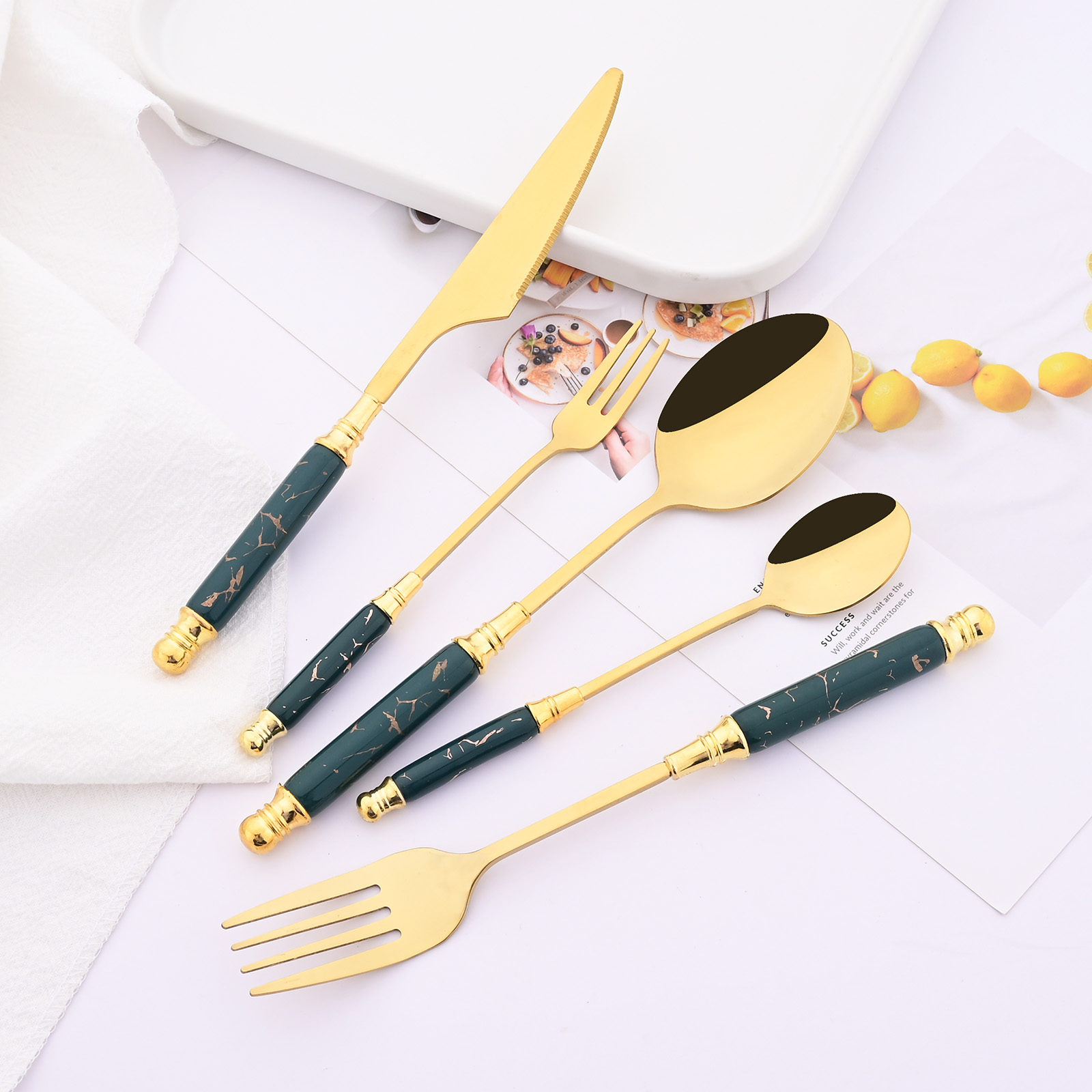 12Pcs Creative Dessert Spoon F - Food Snacks That Are Green 评论和价格