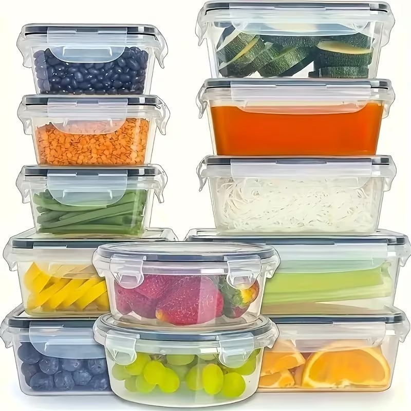 4-Piece Clear Food Storage Con - Dry Food Snacks 评论和价格