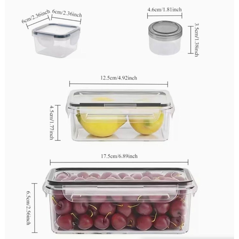 4-Piece Clear Food Storage Con - Dry Food Snacks 评论和价格