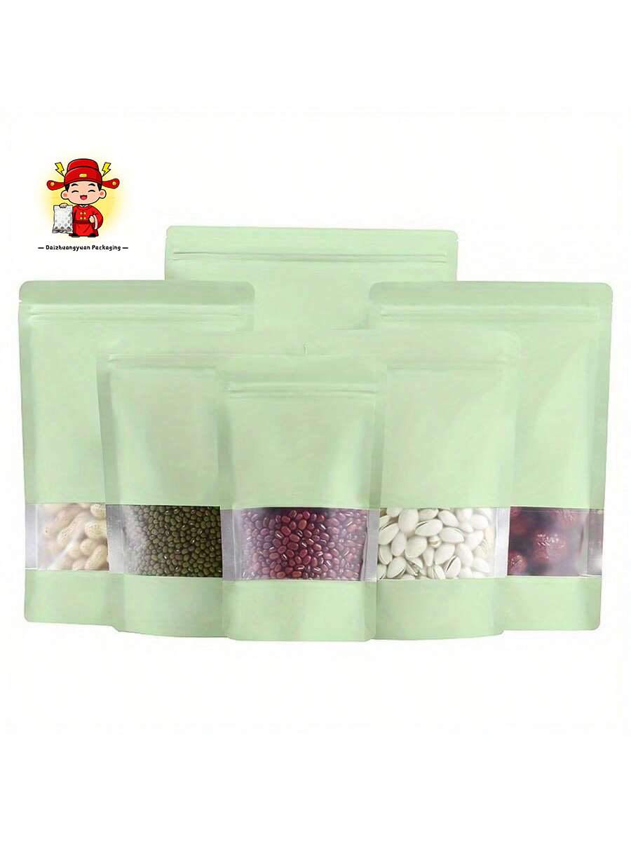 50/100Pcs Green Stand Up Food  - Food Snacks That Are Green 评论和价格