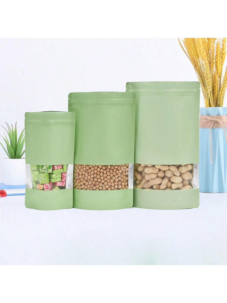 50/100Pcs Green Stand Up Food  - Food Snacks That Are Green 评论和价格