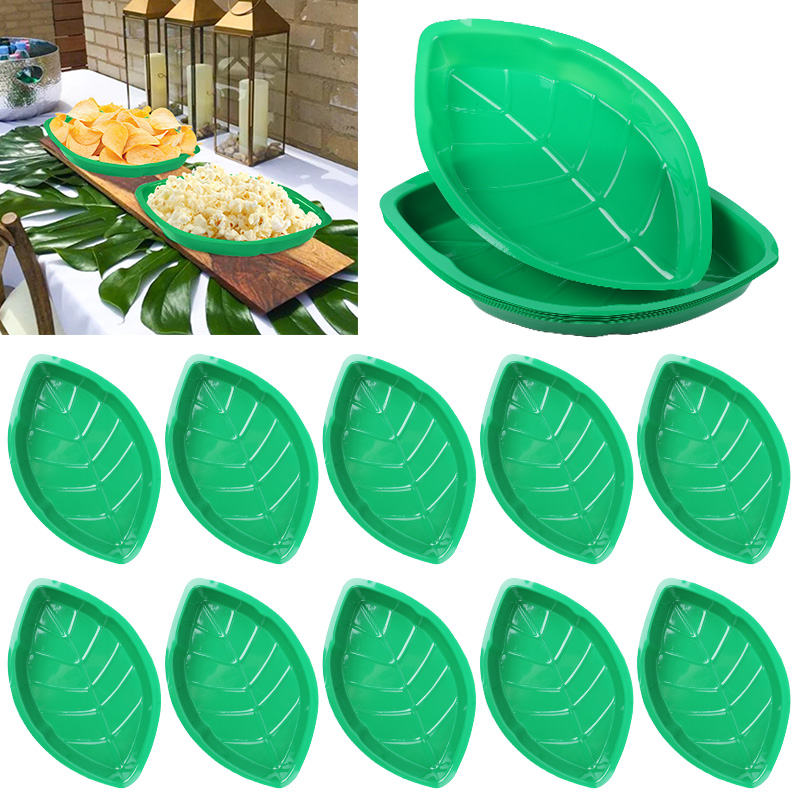 6Pcs Green Palm Leaf Plate Sna - Food Snacks That Are Green 评论和价格