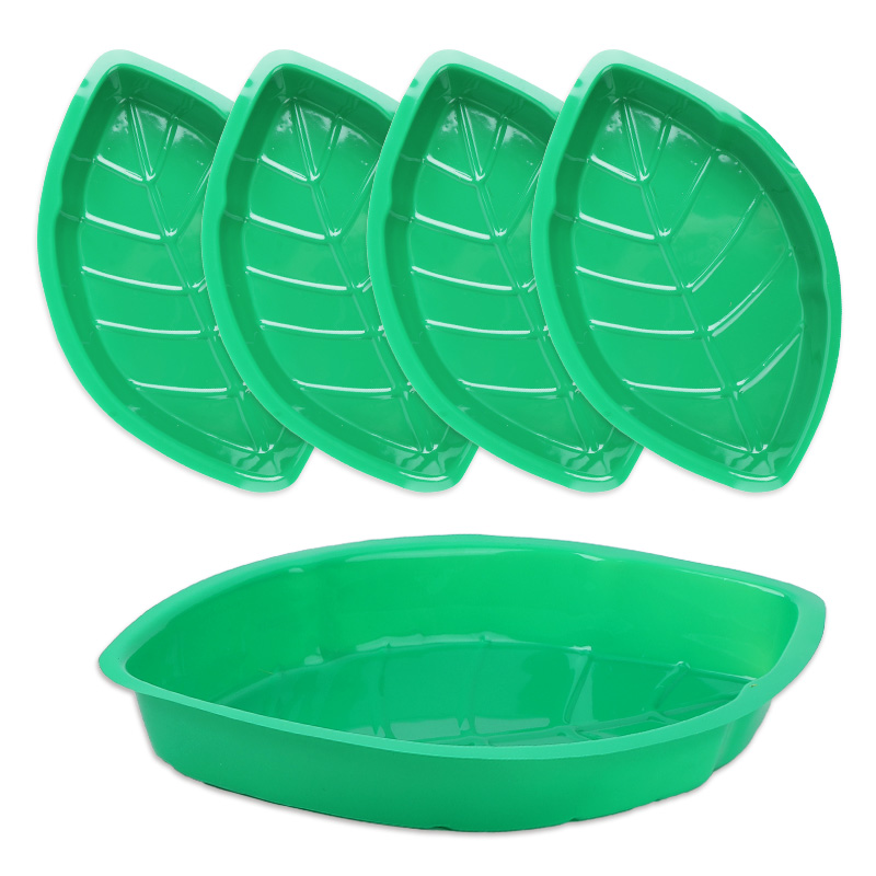 6Pcs Green Palm Leaf Plate Sna - Food Snacks That Are Green 评论和价格