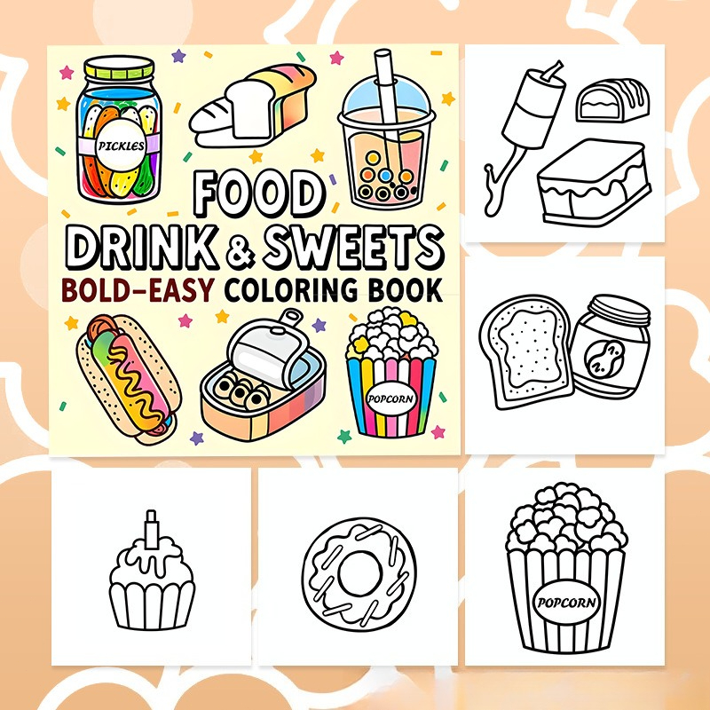 Food Drink & Sweets Bold Easy  - Food Snacks Drawing 评论和价格