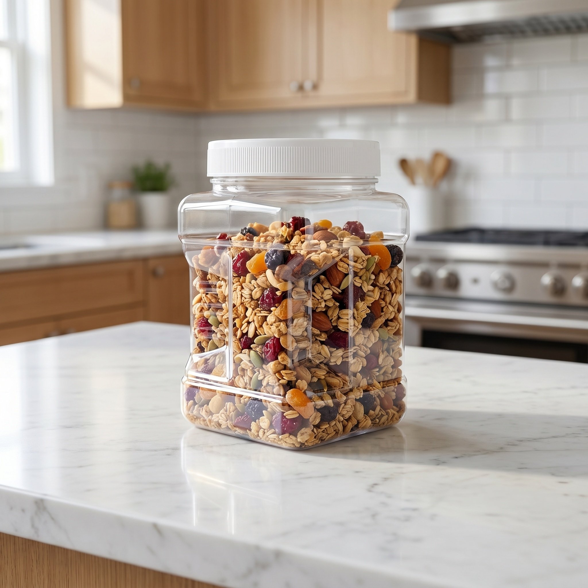 6Pcs Clear Square Airtight Sto - Dry Food Snacks 评论和价格