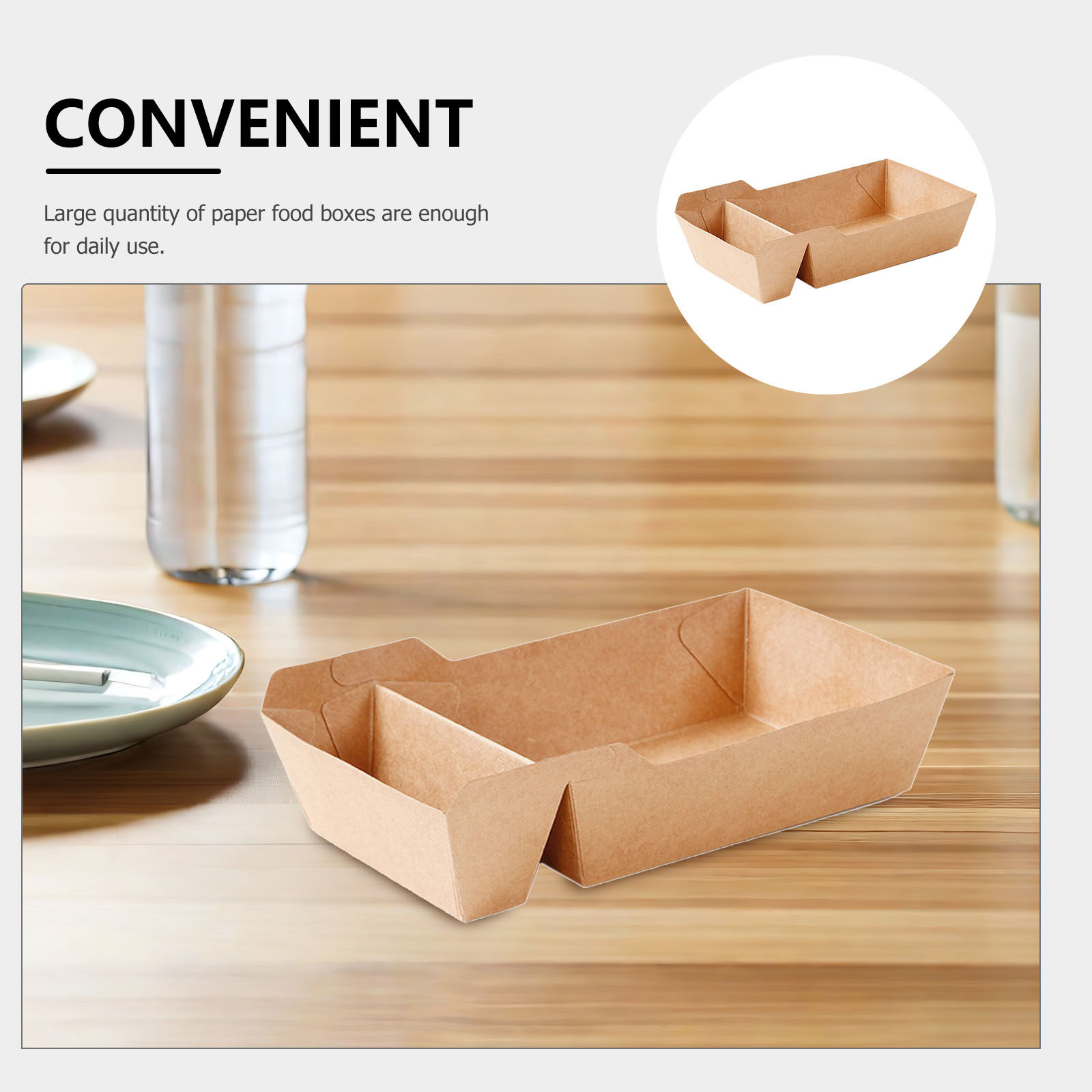50Pcs Paper Food Box Large Qua - Food Snacks Quantity 评论和价格