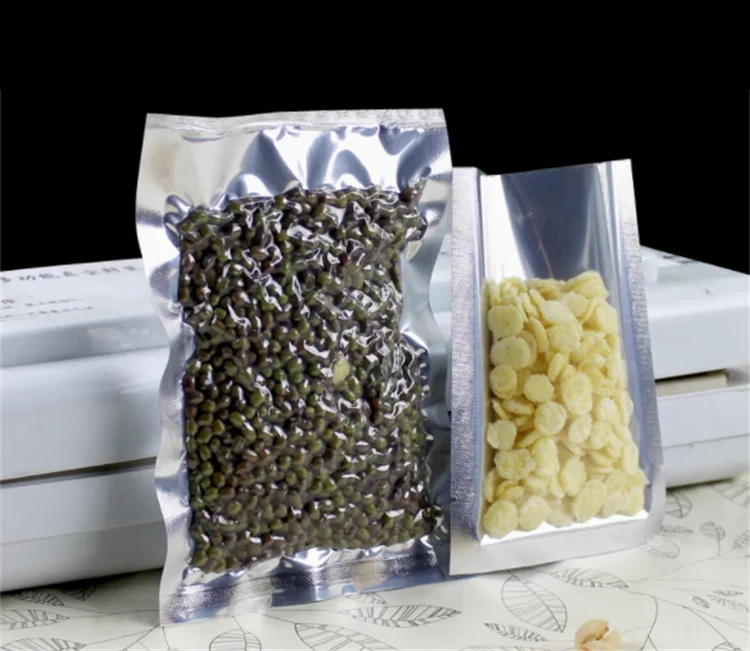 100 Pack Silver Glossy Flat Po - Dry Food Snacks 评论和价格